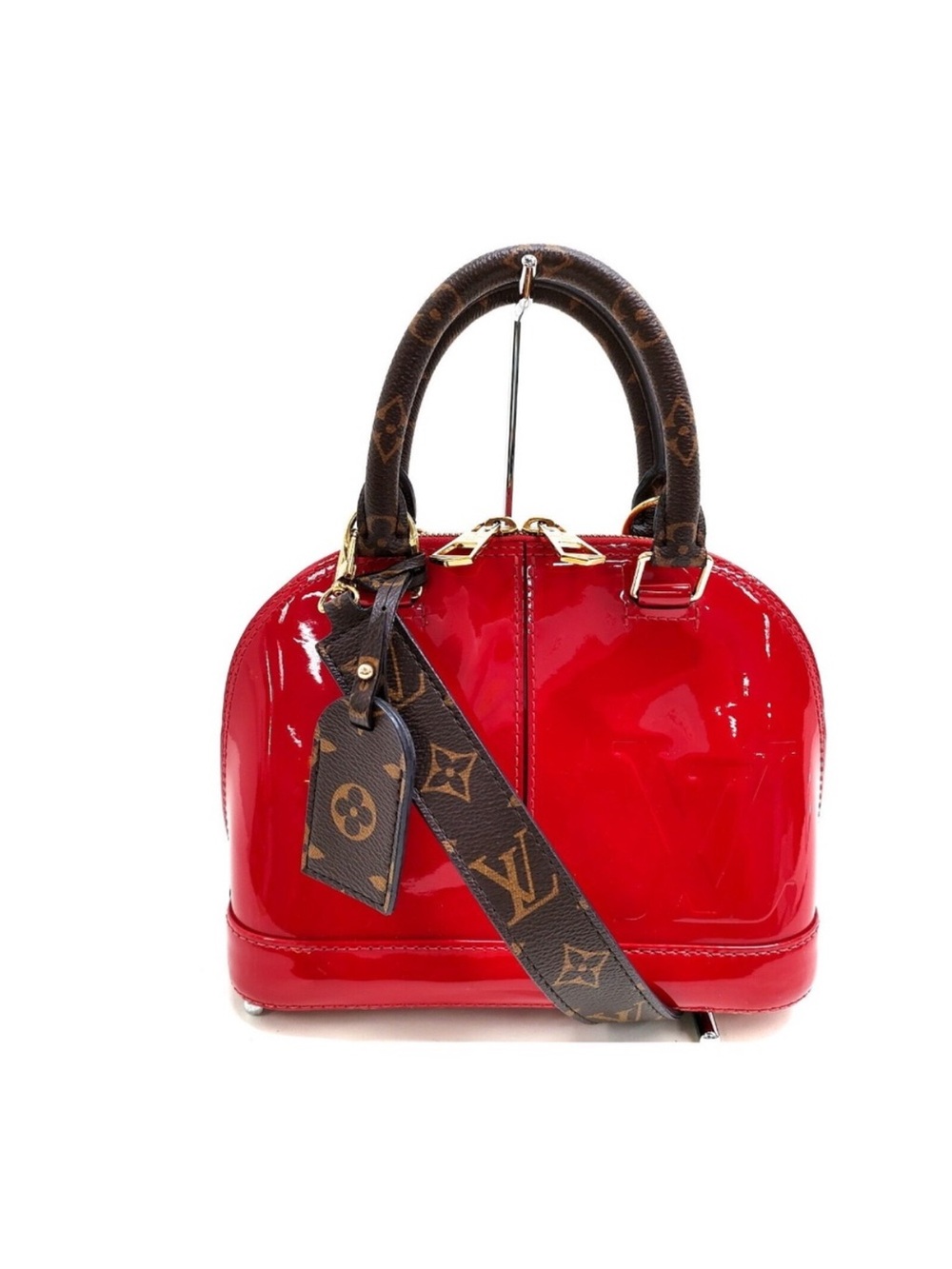 Louis Vuitton Red and Brown Shoulder Bag